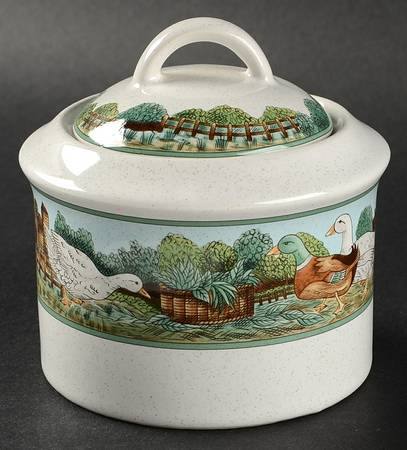 Country Inn Sugar Bowl & Lid