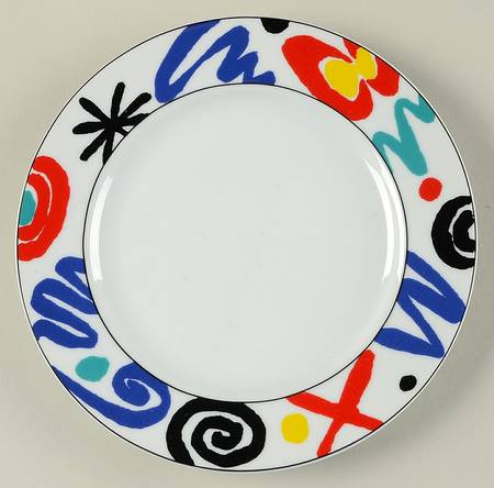 Color Mural Salad Plate