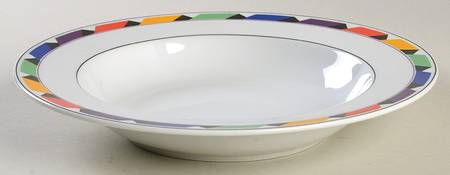 Color Optics Large Rim Soup Bowl