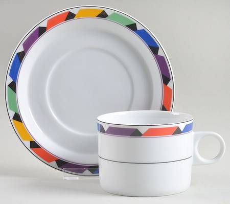 Color Optics Flat Cup & Saucer Set