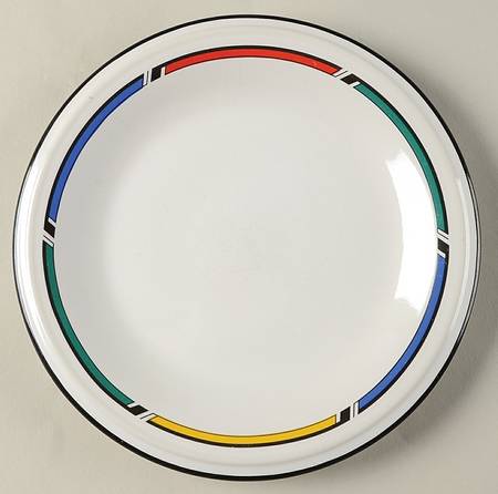 Color Rings Salad Plate