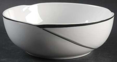 Cortina Black 8" Round Vegetable Bowl
