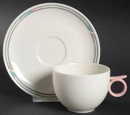 Encore Flat Cup & Saucer Set