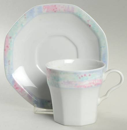 Enchanted Meadow Flat Cup & Saucer Set
