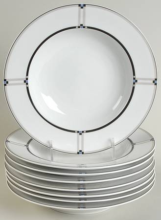 Exhibition Large Rim Soup Bowl - Set of 8
