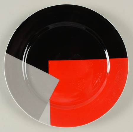 Fashion Red Salad Plate