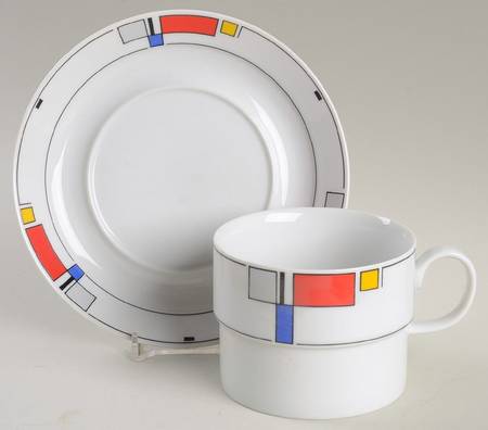 Flash Back Flat Cup & Saucer Set