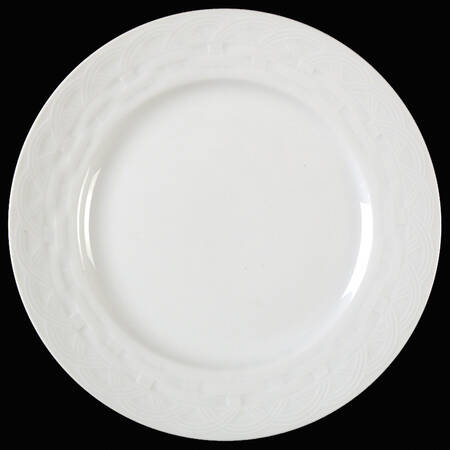 French Basket White Salad Plate