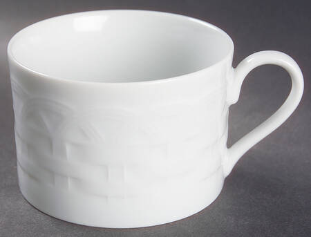 French Basket White Flat Cup