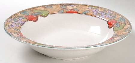 Fruit Circle Rim Soup Bowl