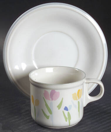 Fresh Mint (Made In Thailand) Flat Demitasse Cup & Saucer Set