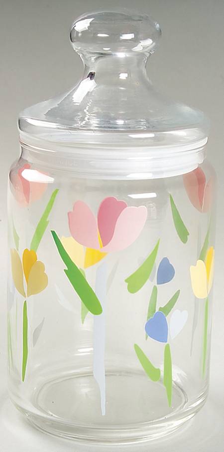 Fresh Mint (Made In Thailand) Medium Glassware Storage Jar & Lid