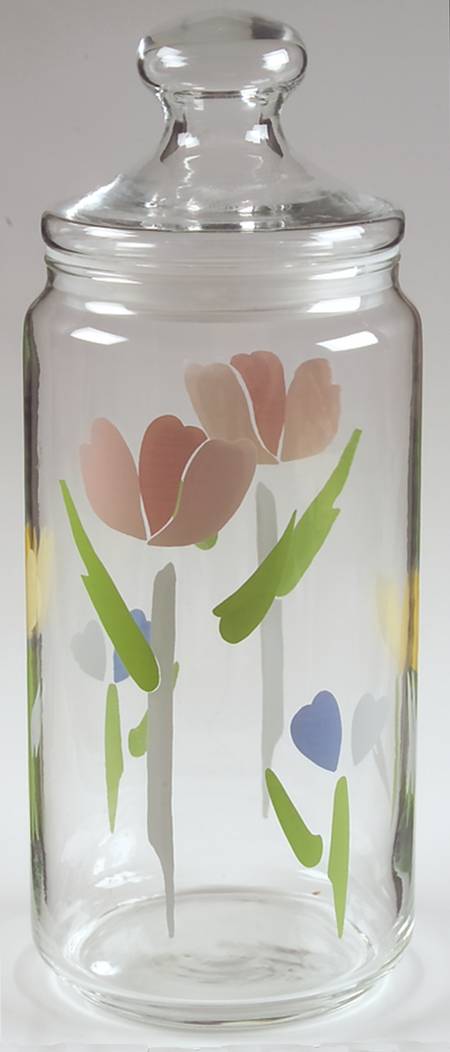 Fresh Mint (Made In Thailand) Large Glassware Storage Jar & Lid