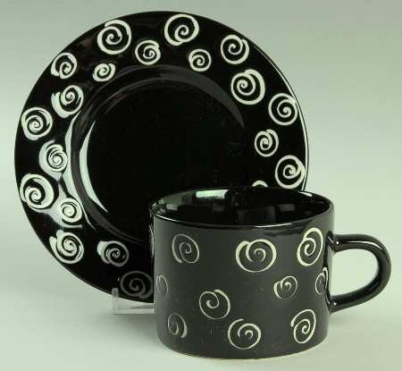 Georgio Flat Cup & Saucer Set