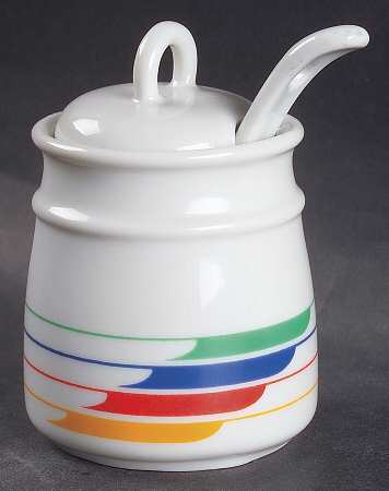 Hi Fi Mustard Jar & Lid with Spoon
