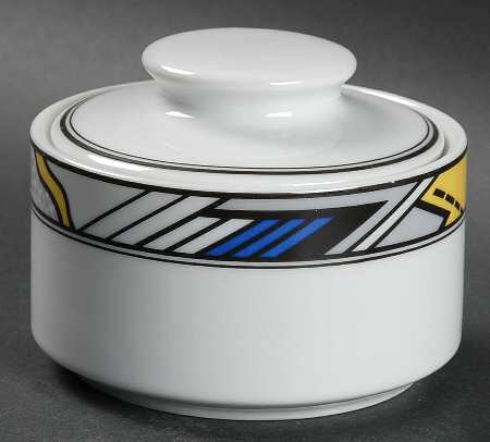 Jai Alai Sugar Bowl & Lid