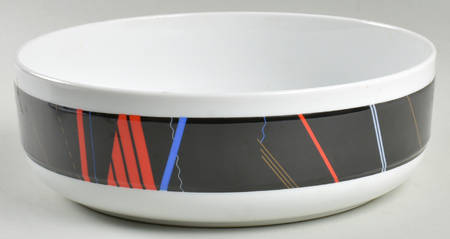 Jazz Black 9" Round Vegetable Bowl