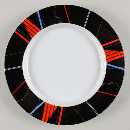 Jazz Black Salad Plate