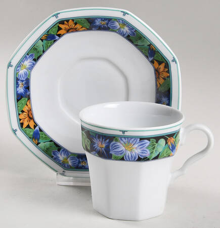 Martinique Flat Cup & Saucer Set