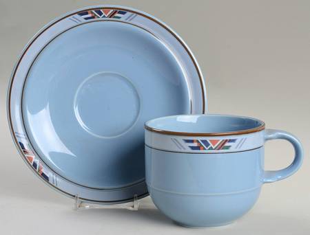 Magic Sky Flat Cup & Saucer Set