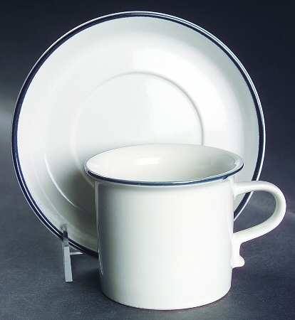 Mirage Flat Cup & Saucer Set