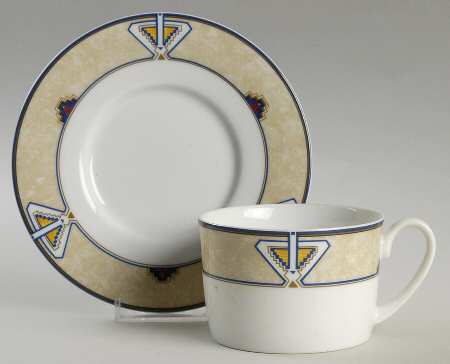 Moon Dance Flat Cup & Saucer Set