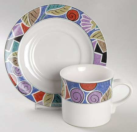 Nature's Jewel Flat Cup & Saucer Set