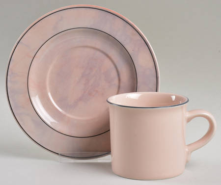 Neopolitan Opal Flat Cup & Saucer Set