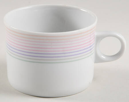 Pastel Stripes Flat Cup