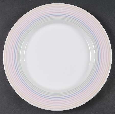 Pastel Stripes Salad Plate