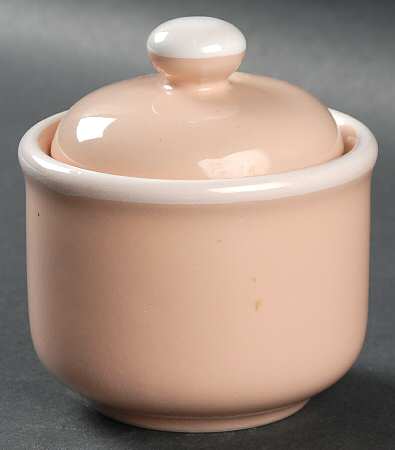 Peaches N Cream Sugar Bowl & Lid
