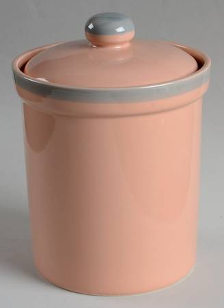 Peach Parfait Large Canister & Lid
