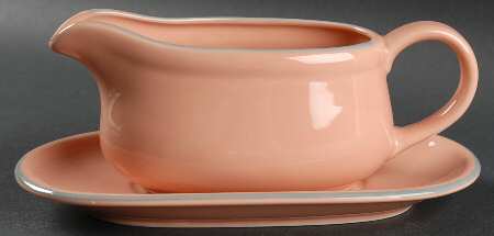 Peach Parfait Gravy Boat & Underplate