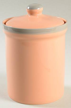 Peach Parfait Medium Canister & Lid