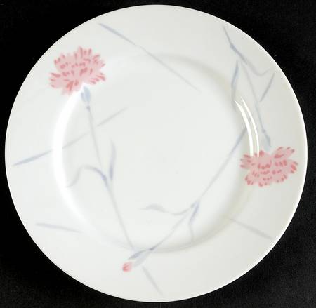 Pink Carnations Salad Plate
