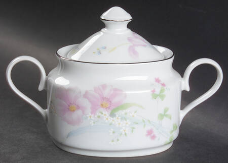 Pink Vista Sugar Bowl & Lid