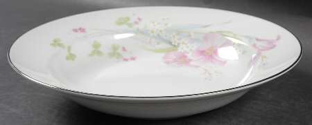 Pink Vista Rim Soup Bowl