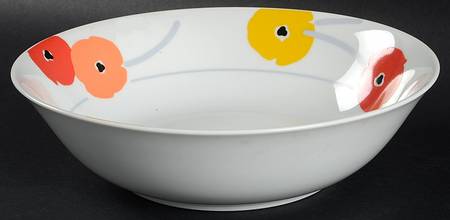 Poppy Promenade 9" Round Vegetable Bowl