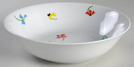 Primary Petals 9" Round Vegetable Bowl
