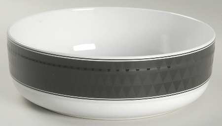 Pyramid Black 9" Round Vegetable Bowl