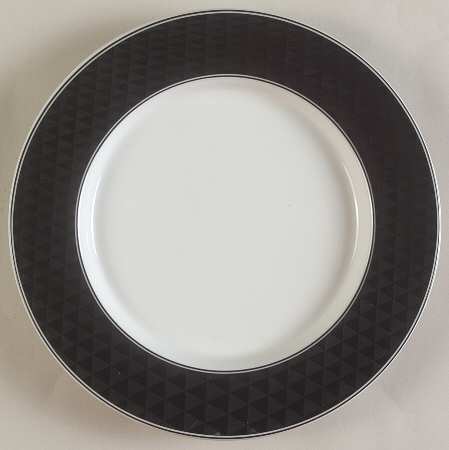 Pyramid Black Salad Plate