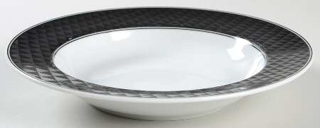 Pyramid Black Large Rim Soup Bowl