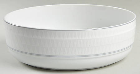 Pyramid White 9" Round Vegetable Bowl