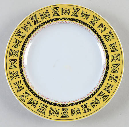 Sketch Book Yellow Salad Plate