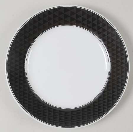 Spectrum Black Salad Plate