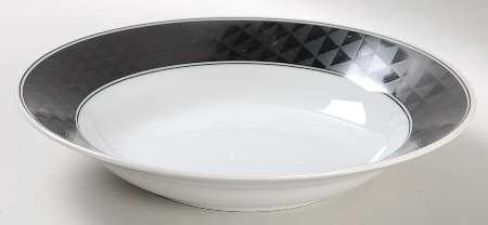 Spectrum Black Coupe Soup Bowl