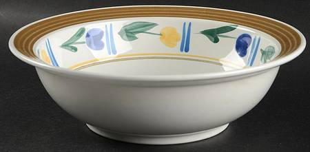 Spring Circle 9" Round Vegetable Bowl
