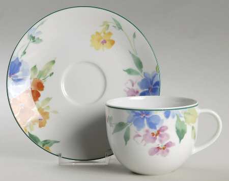 Spring Rhapsody Flat Cup & Saucer Set