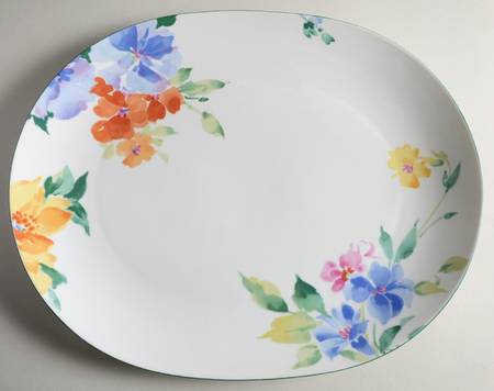 Spring Rhapsody 14" Oval Serving Platter
