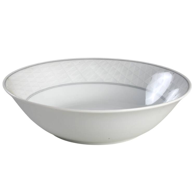 Spectrum White 9" Round Vegetable Bowl